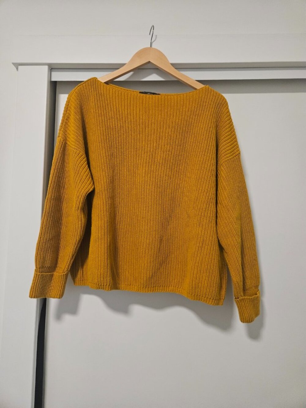 French Connection Mustard Knit Sweater - XS